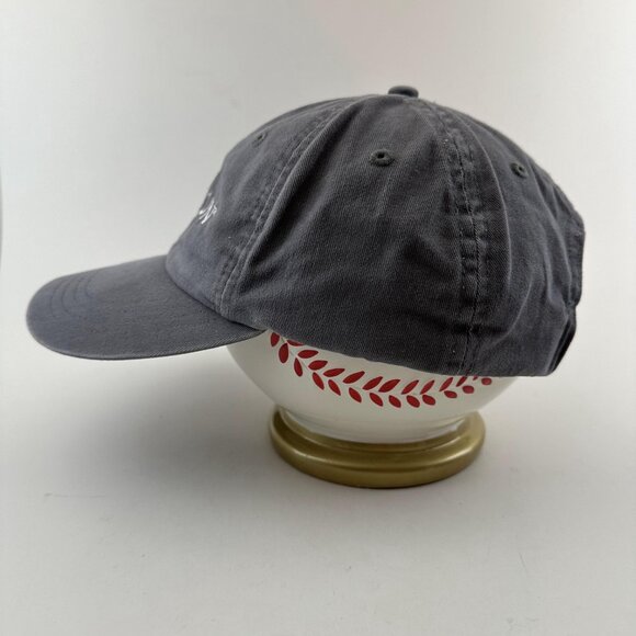 Oportun Baseball Hat Embroidered Adjustable Strap Back Cap Gray 100% Cotton - Picture 4 of 10